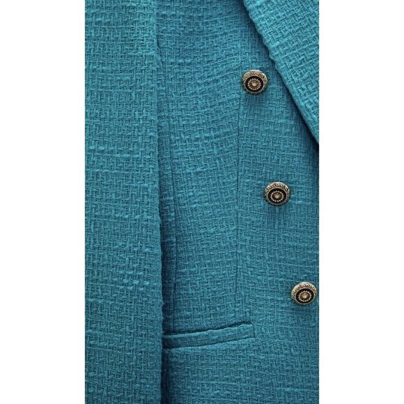 NWT ZARA Emerald Tailored Double Breasted Blazer Blogger’s Favorite​​​ - Picture 6 of 12